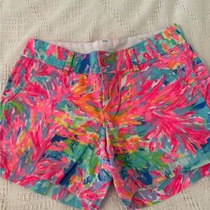 Lilly Pulitzer Pink and Blue Women's Shorts